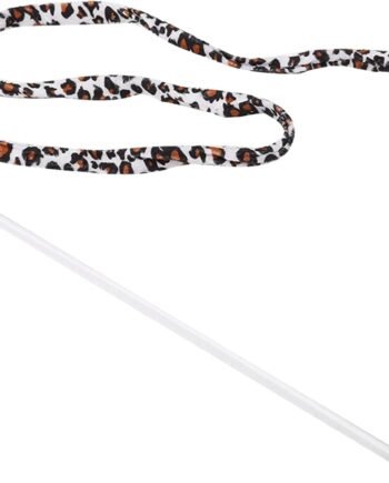 Leopard Cat Teaser, Print Tail Stick Chaser 1Pc Toy Teaser with Bell Cat Funny Toy, Pets Animals for Cats Dogs