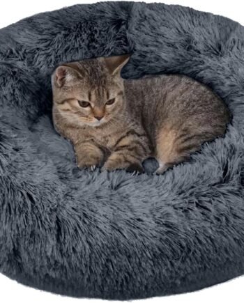Pet Bed, Pet Cushion, Pet Sofa, Dog Bed, Cat Bed, For Cats, Puppies, Small Dogs, Pet Supplies, Sleep Soundly, Chew-resistant, Round, Donut, Soft, Fluffy, Cute, Anti-Slip, Suitable for All Year,